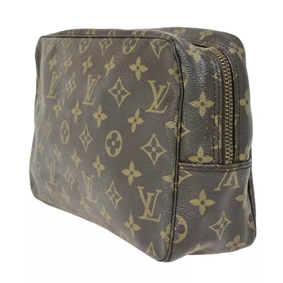 LOUIS VUITTON Trousse Toilette 28 Clutch Hand Bag Monogram Brown - Picture 5 of 7